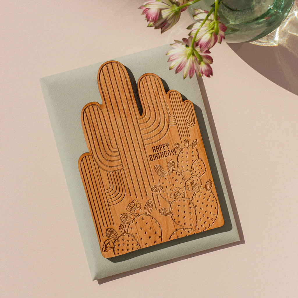 Hereafter Wood Greeting Card