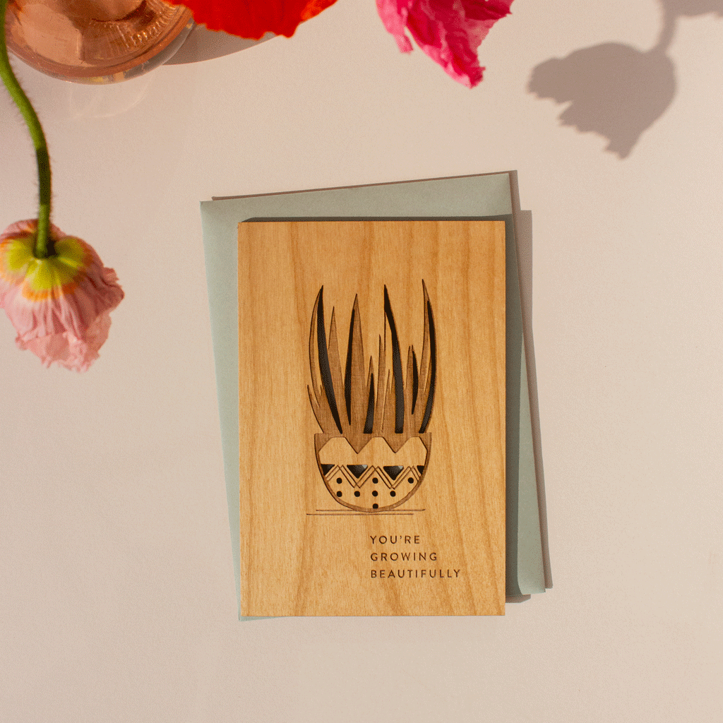 Hereafter Wood Greeting Card