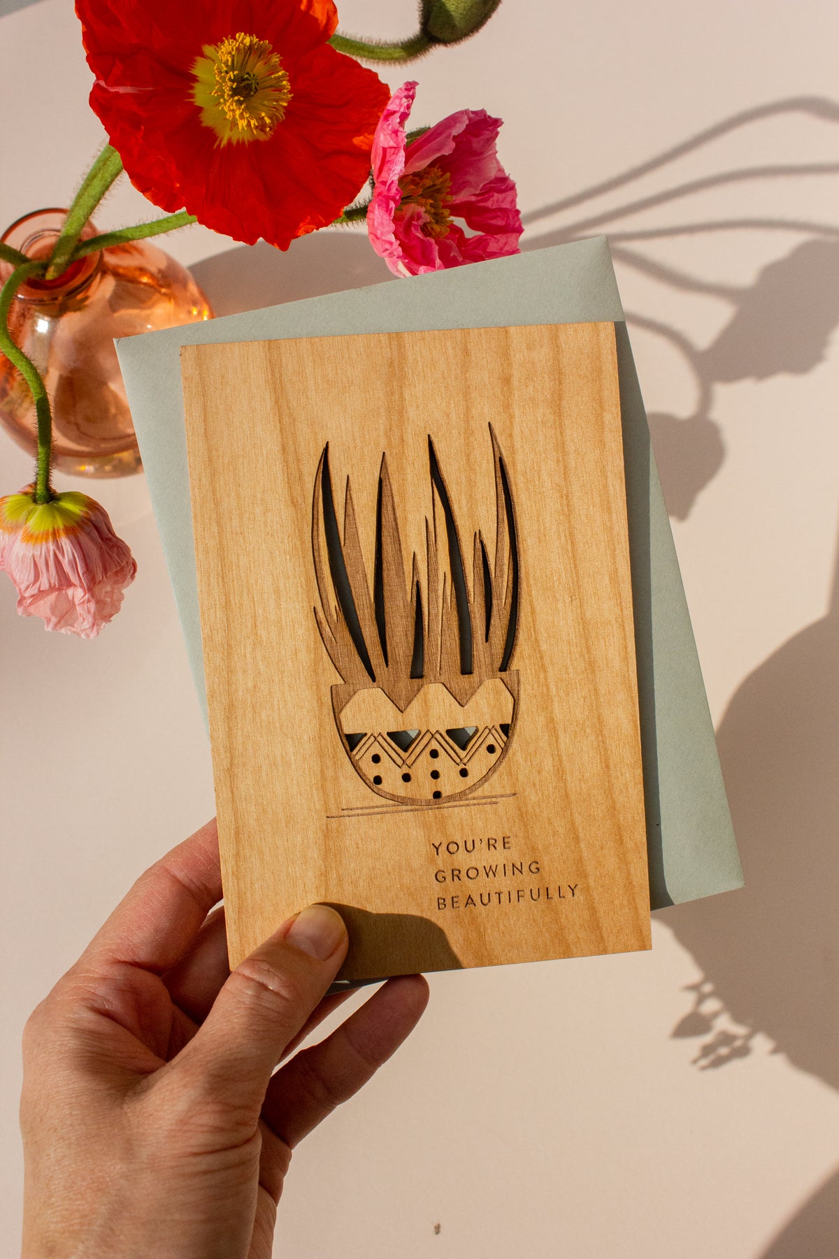 Hereafter Wood Greeting Card