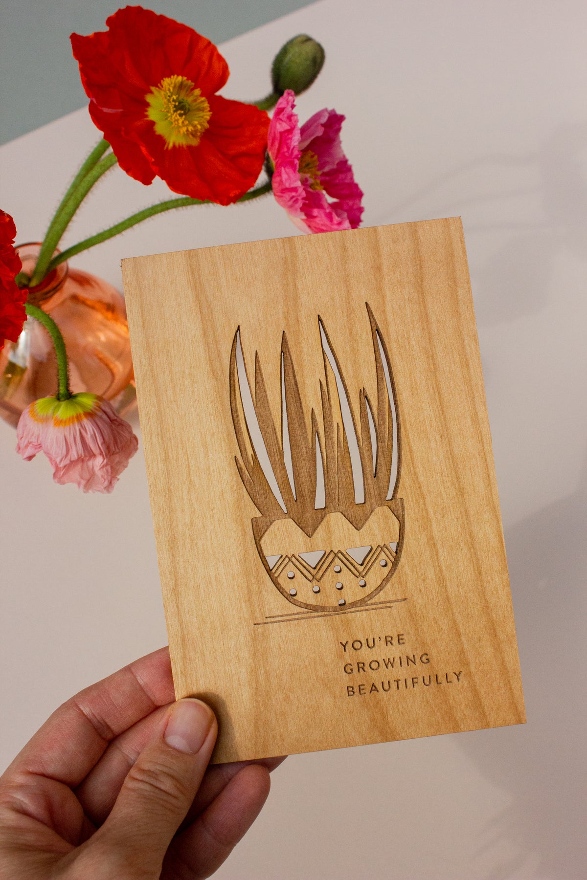 Hereafter Wood Greeting Card