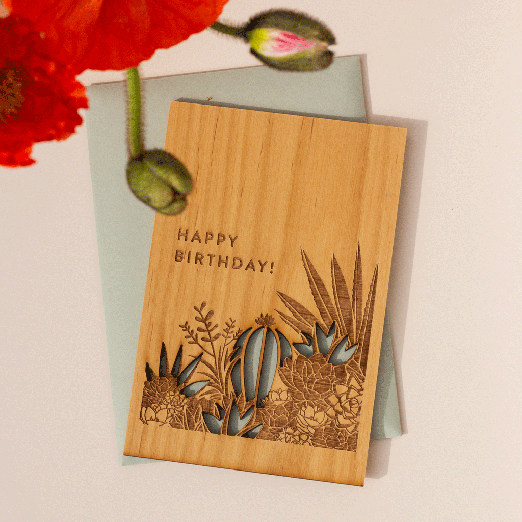 Hereafter Wood Greeting Card