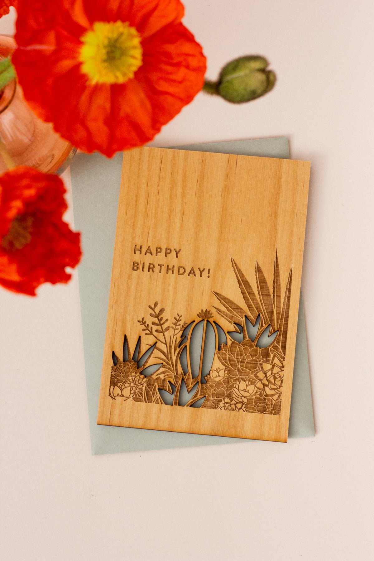 Hereafter Wood Greeting Card