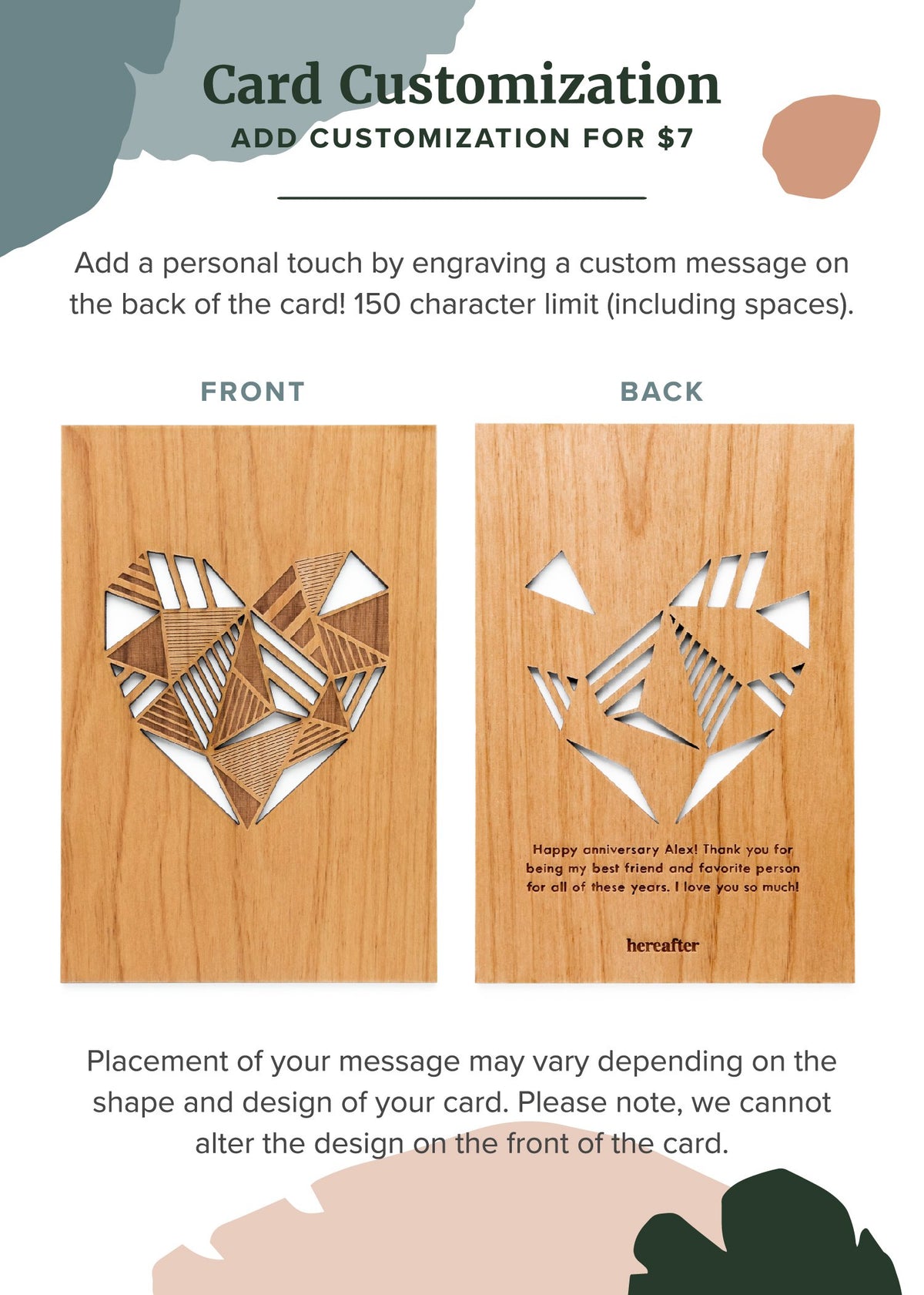 Card Typed Customization Add-On | Hereafter