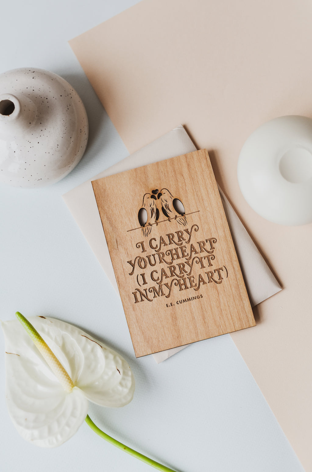 Hereafter Wood Greeting Card