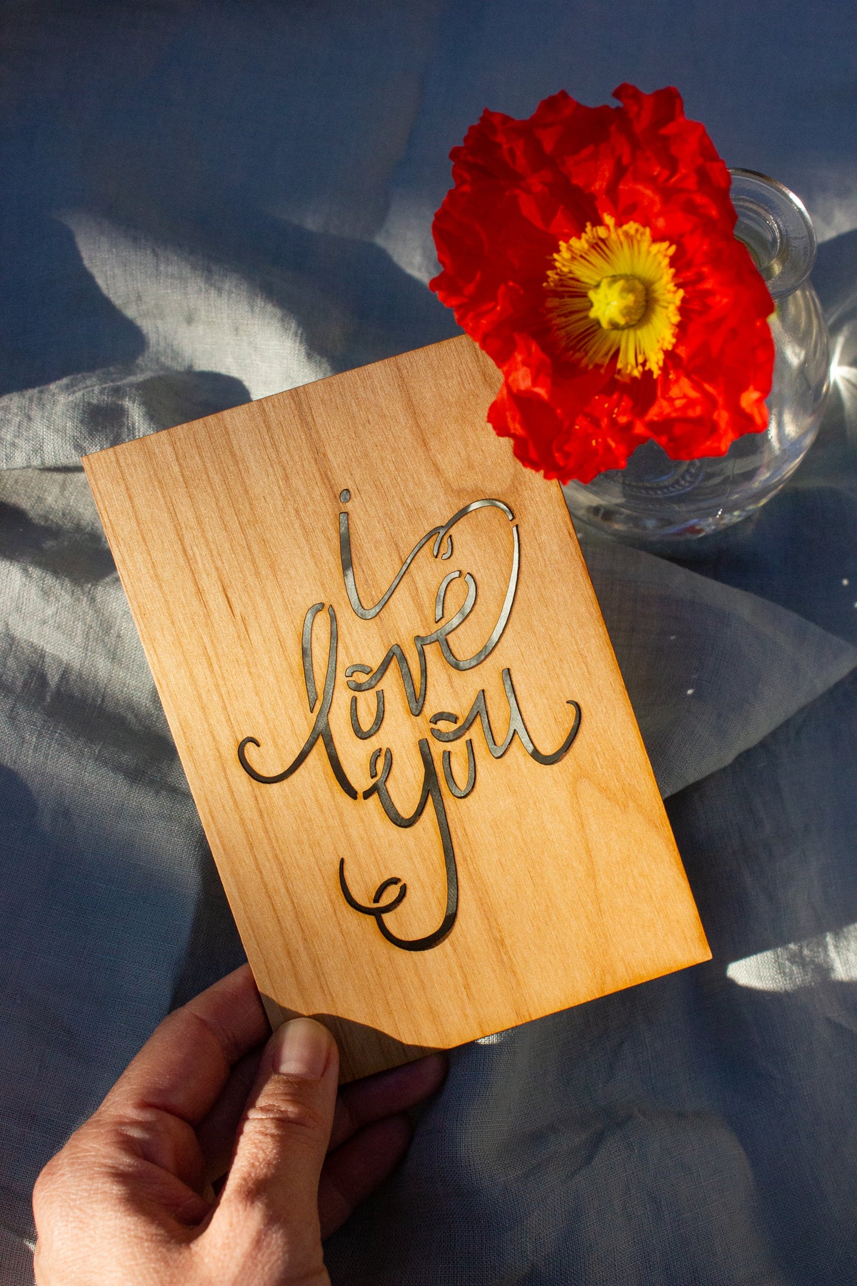 Hereafter Wood Greeting Card