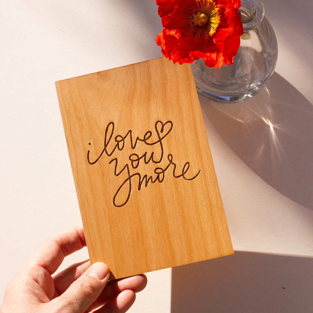 Hereafter Wood Greeting Card