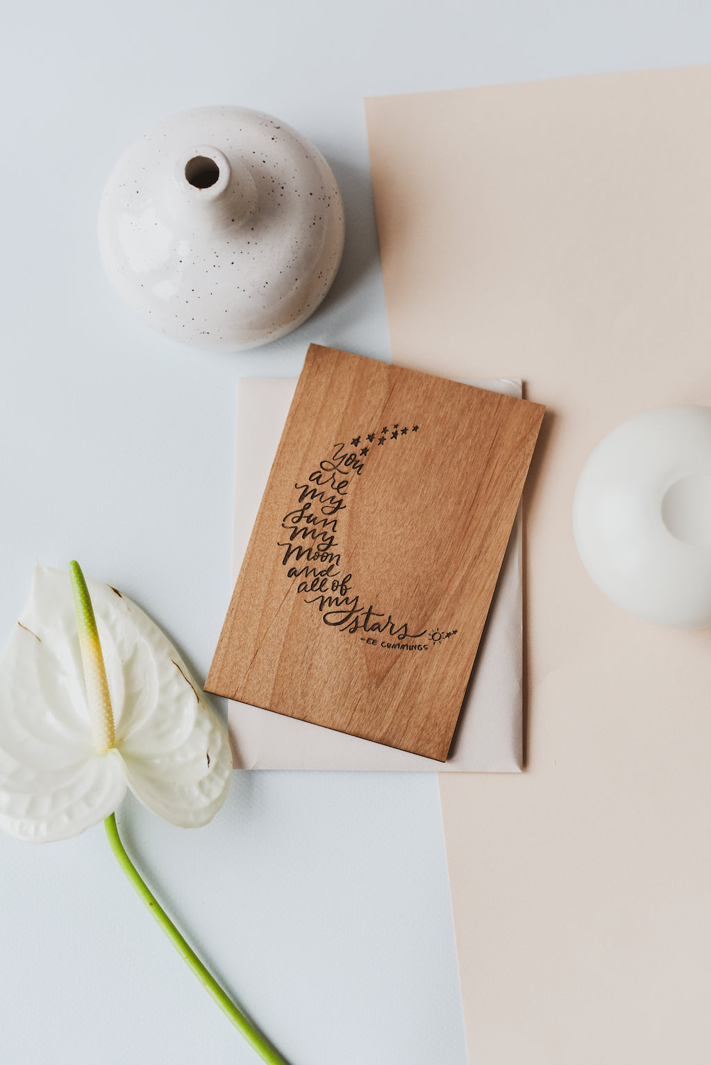 Hereafter Wood Greeting Card