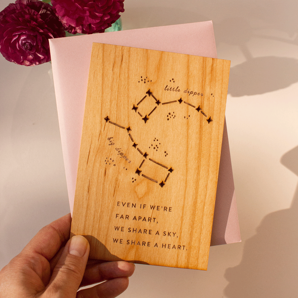Hereafter Wood Greeting Card