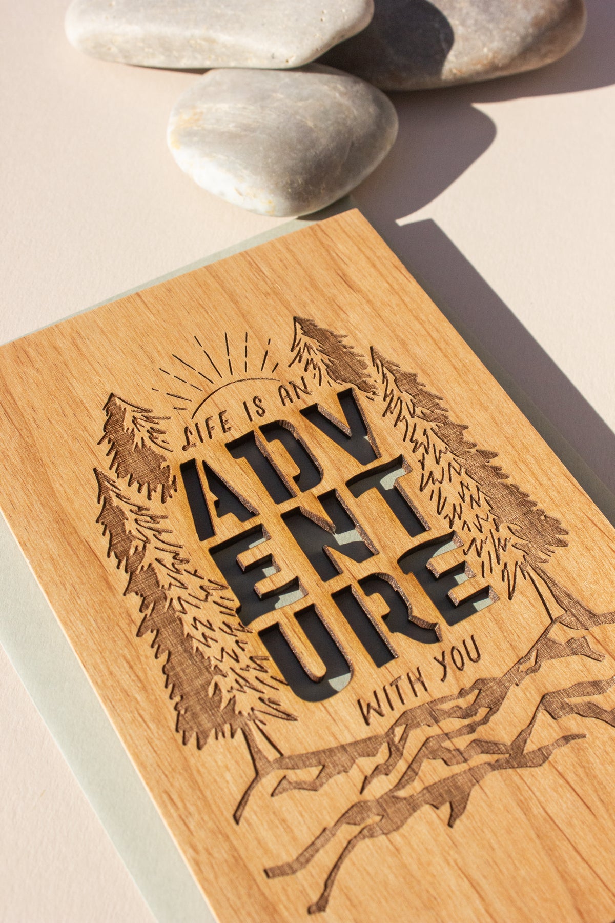 Hereafter Wood Greeting Card