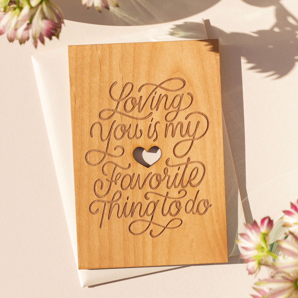 Hereafter Wood Greeting Card