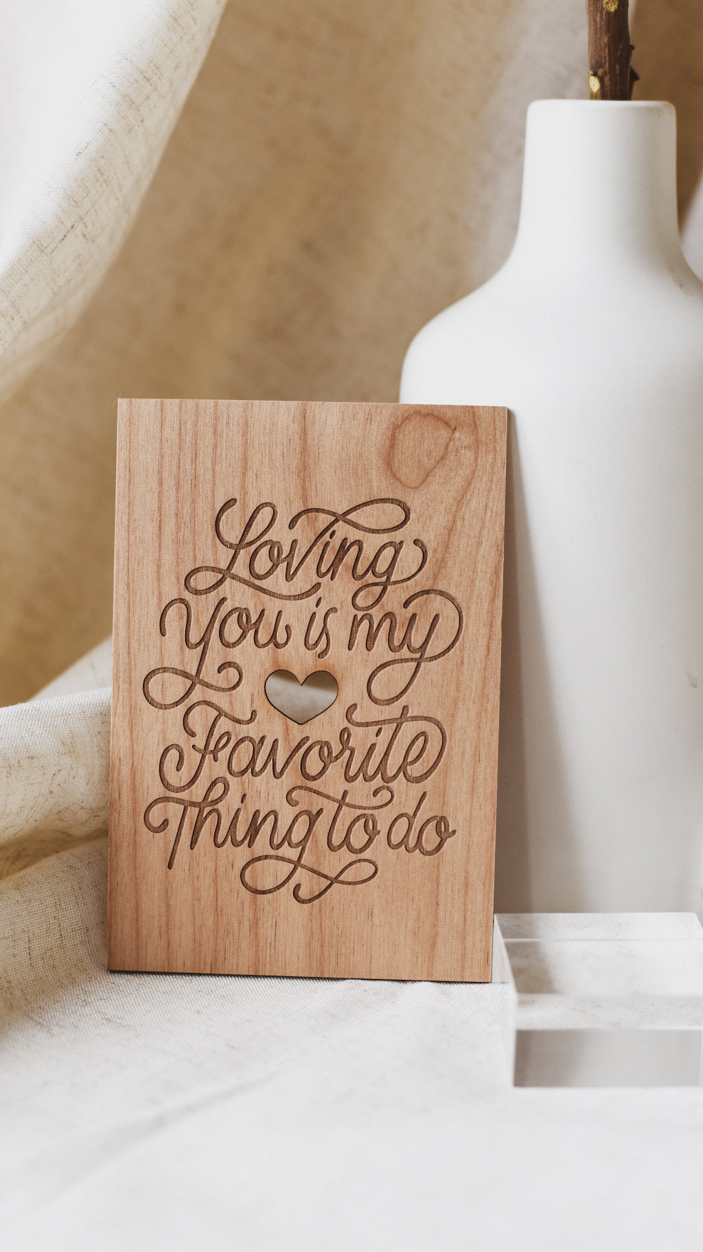 Hereafter Wood Greeting Card