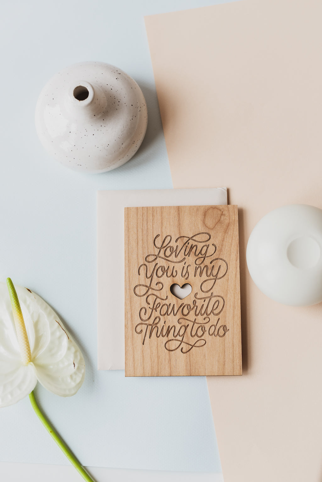 Hereafter Wood Greeting Card