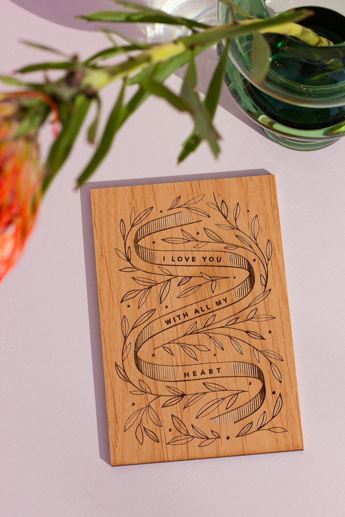 Hereafter Wood Greeting Card