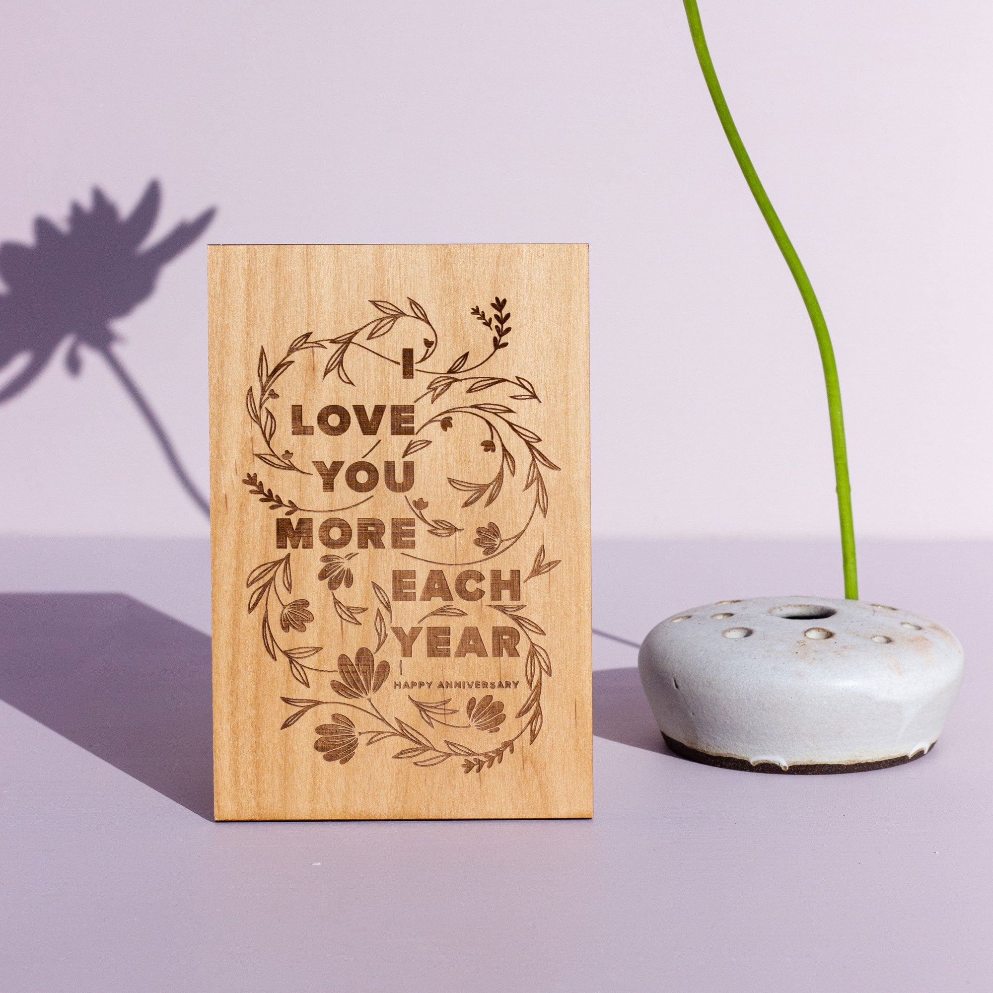 Hereafter Wood Greeting Card