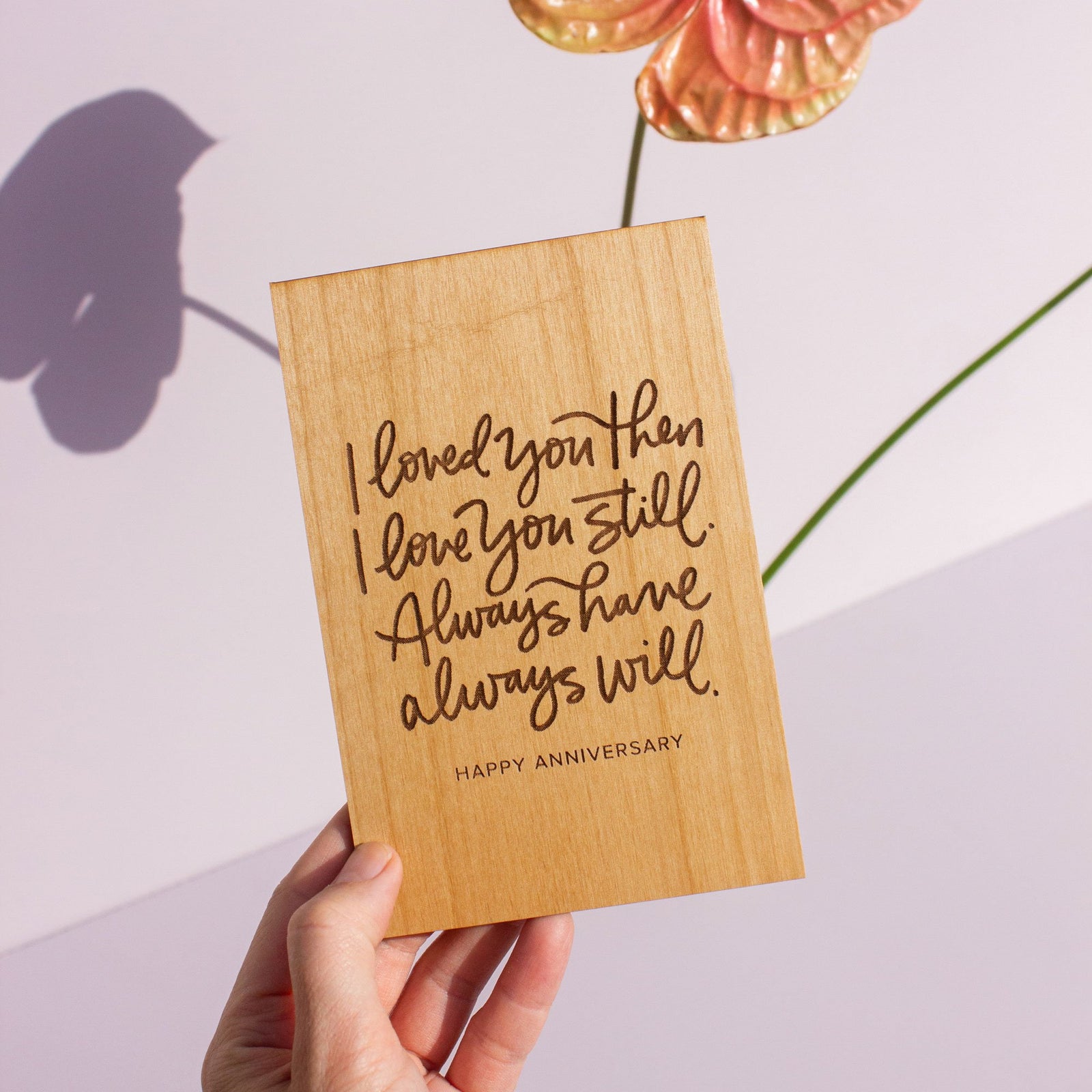 Hereafter Wood Greeting Card