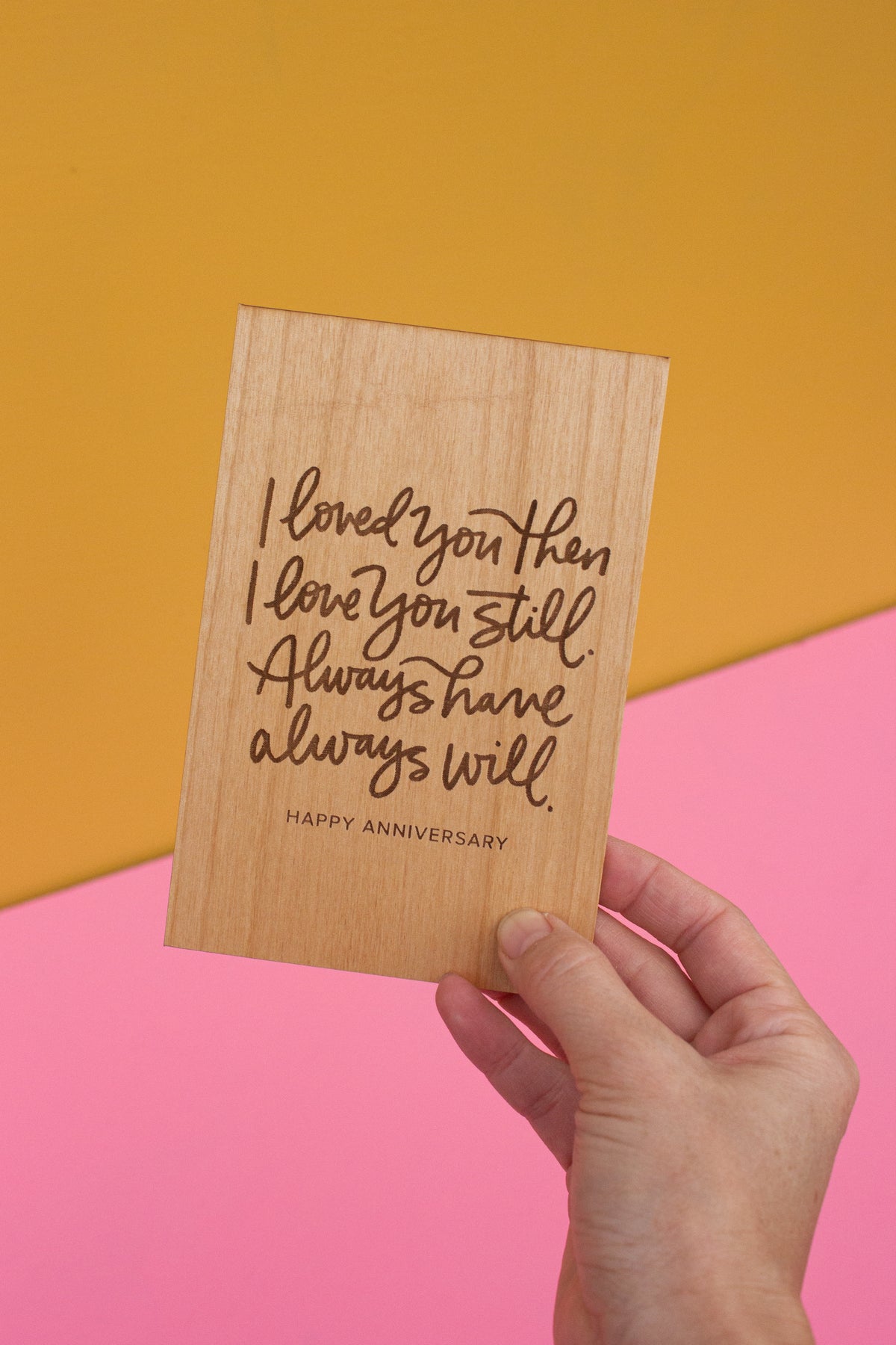 Hereafter Wood Greeting Card