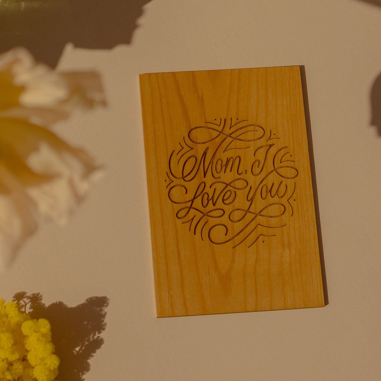 Hereafter Wood Greeting Card