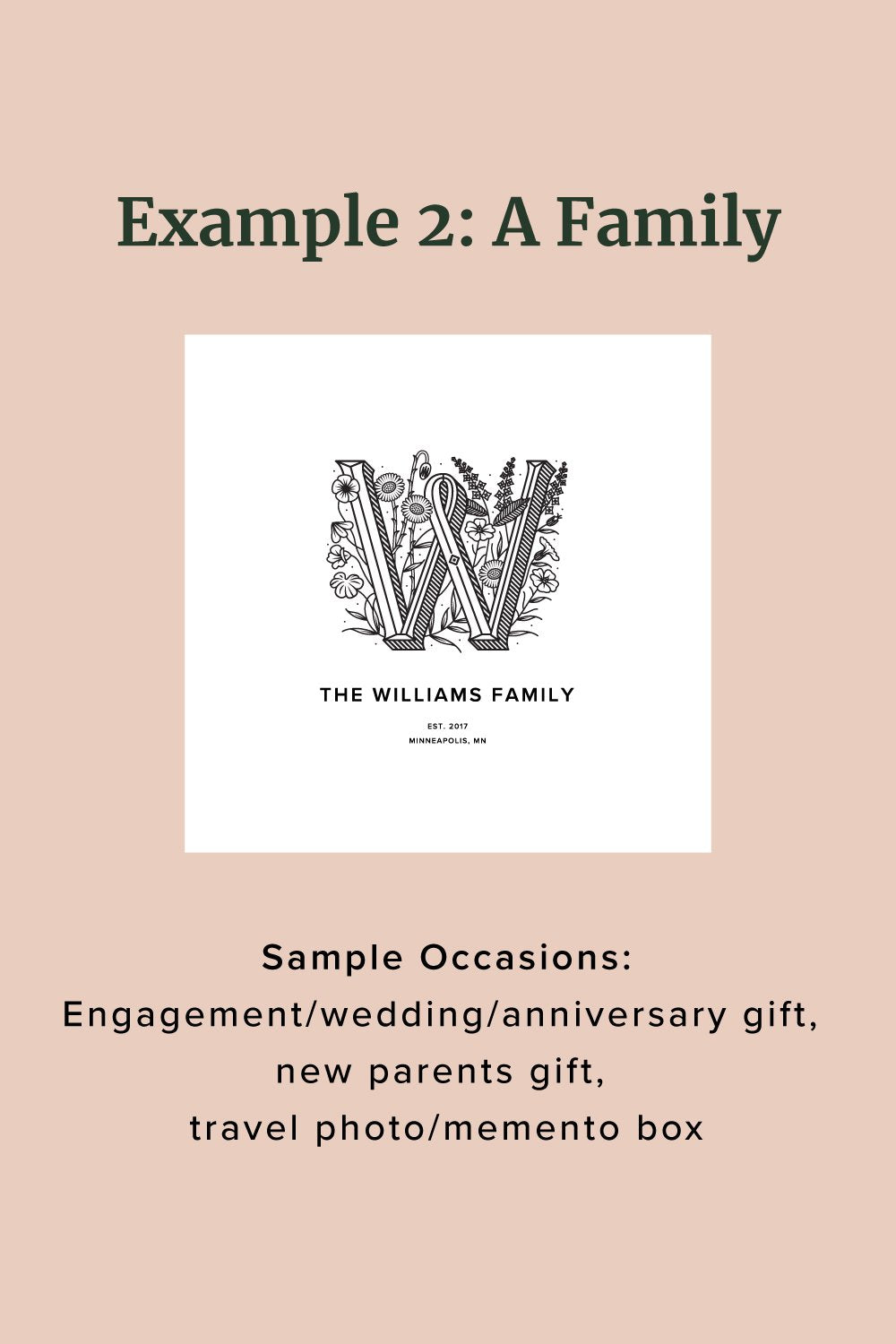 Floral Monogram Personalized Keepsake Box