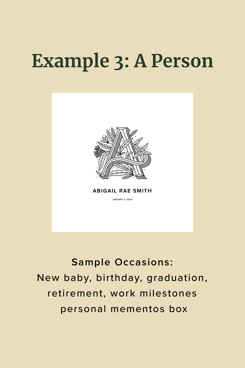 Floral Monogram Personalized Keepsake Box