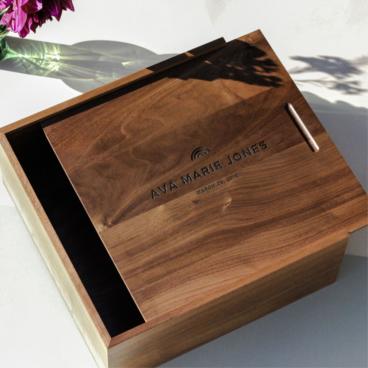 Rainbow Custom Wood Keepsake Box | Hereafter
