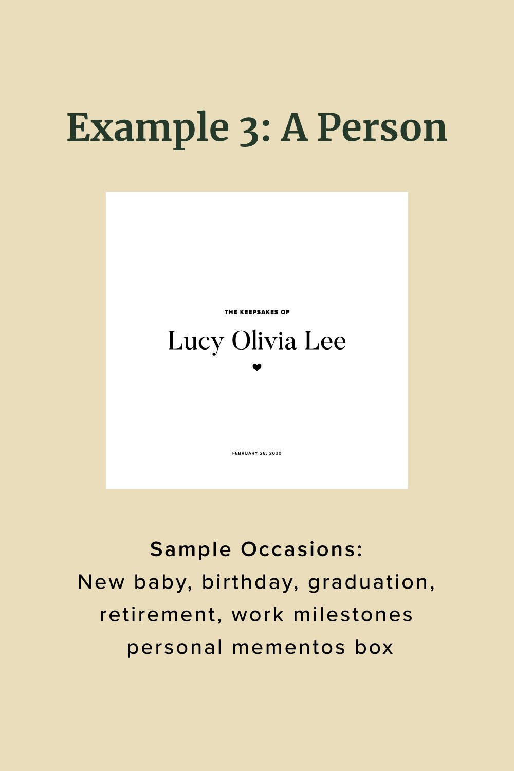 Heartfelt Personalized Keepsake Box