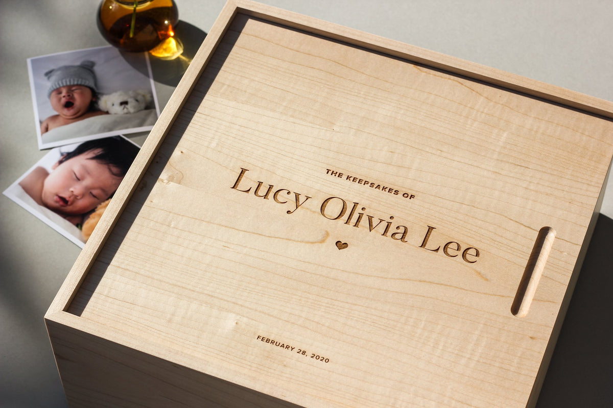 Heartfelt Custom Wood Keepsake Box | Hereafter