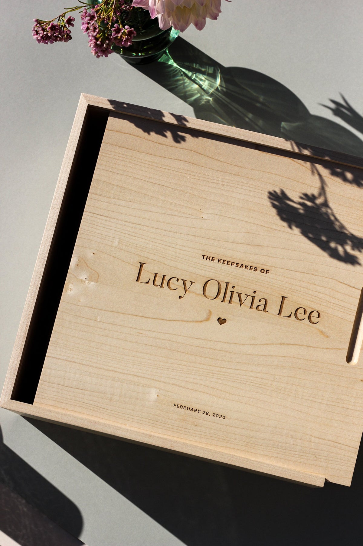 Heartfelt Custom Wood Keepsake Box | Hereafter