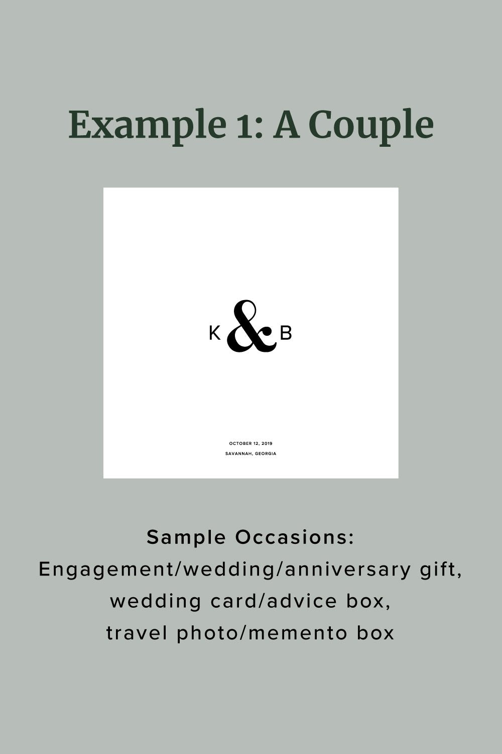 Classic Initials Personalized Keepsake Box