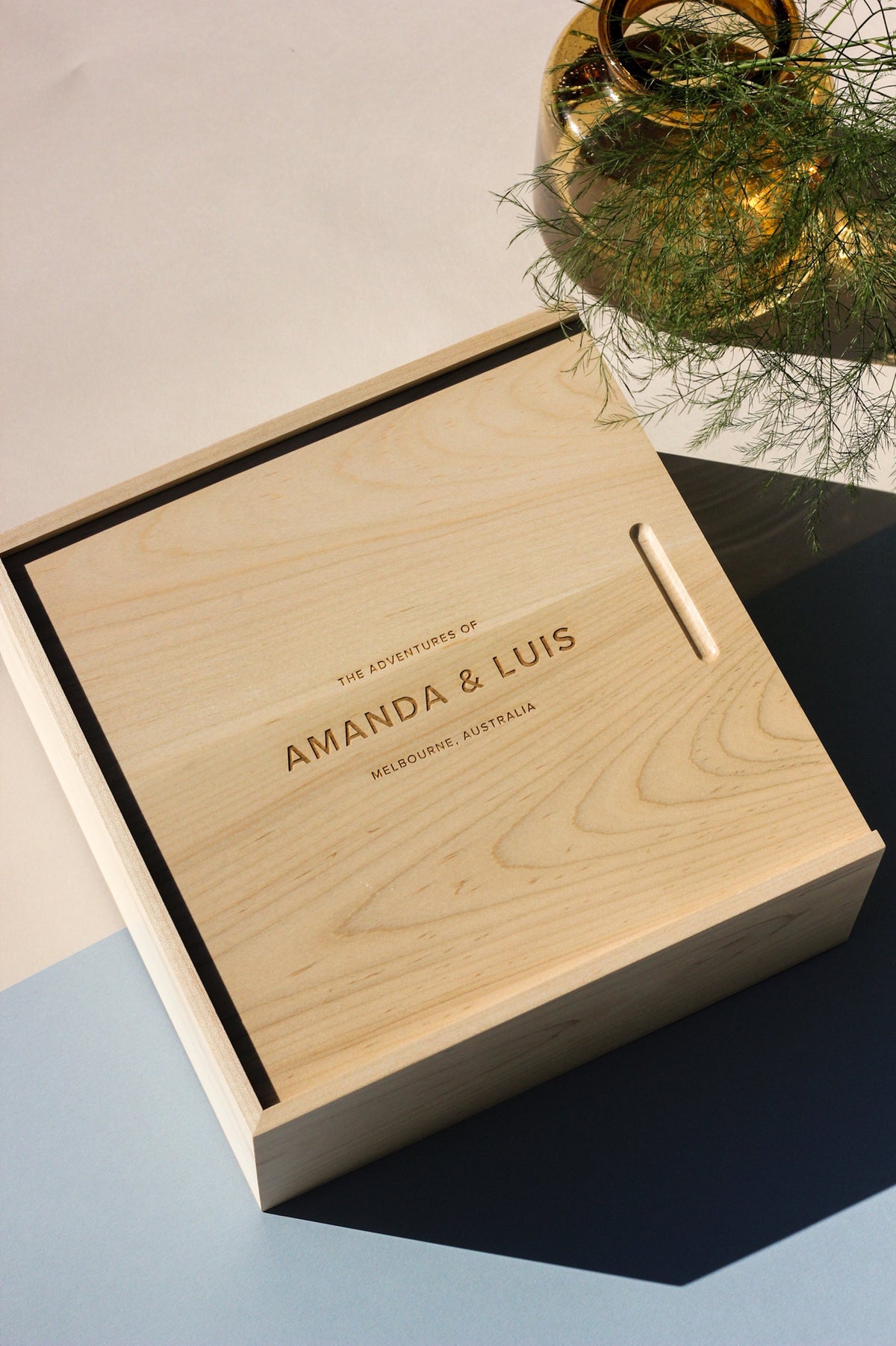 Modern Minimalist Custom Wood Keepsake Box | Hereafter