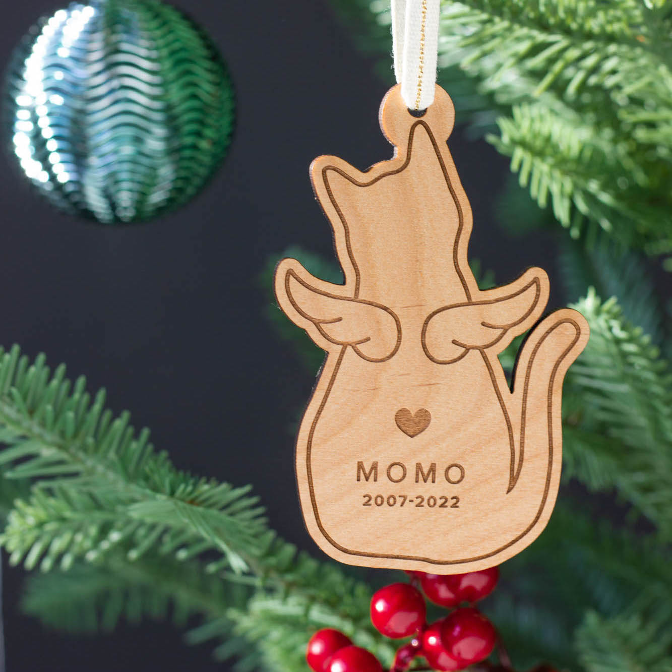 Cat Memorial Personalized Ornament