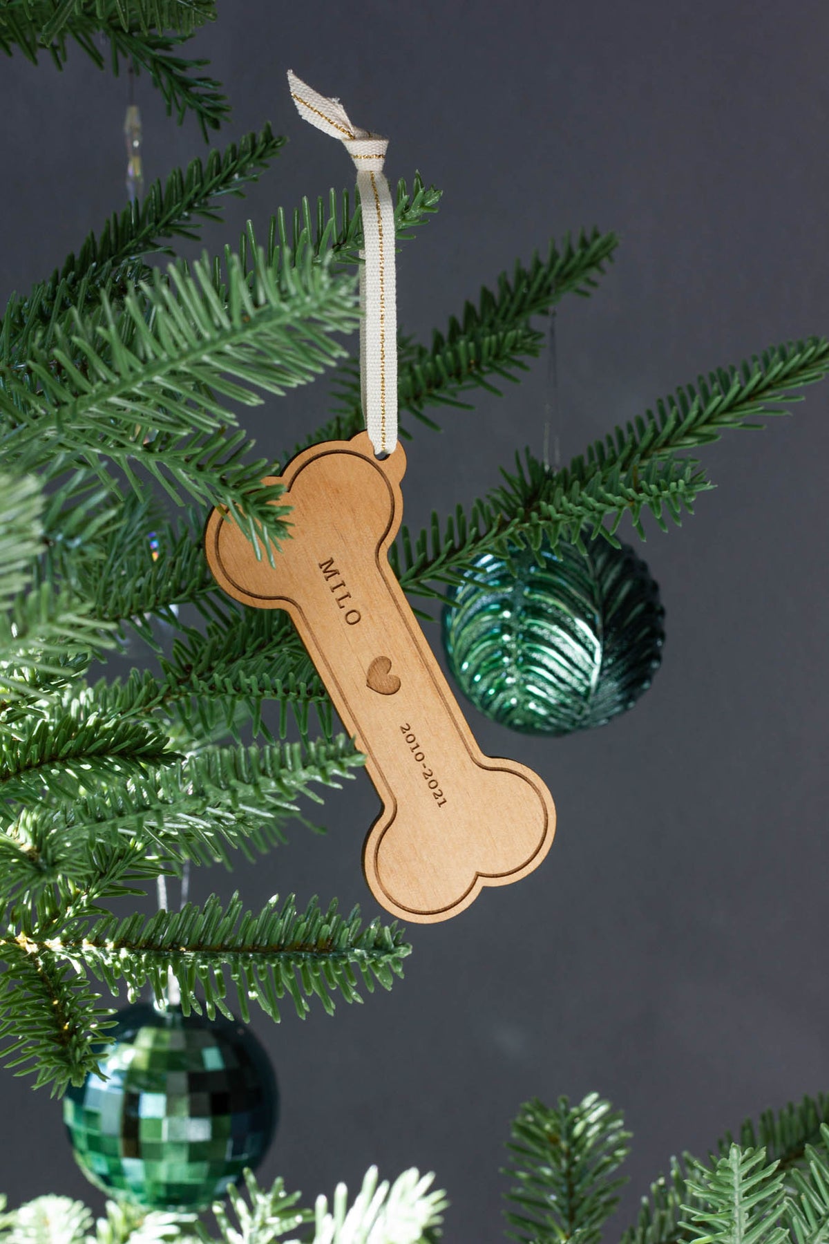 Dog Bone Personalized Ornament