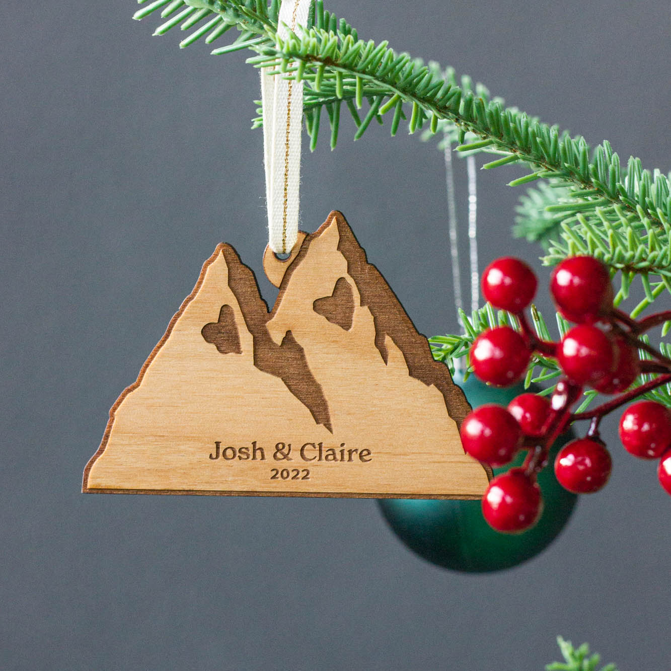 Mountains Personalized Ornament