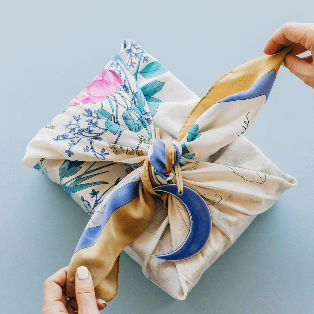 Ceramic Crescent Ornament