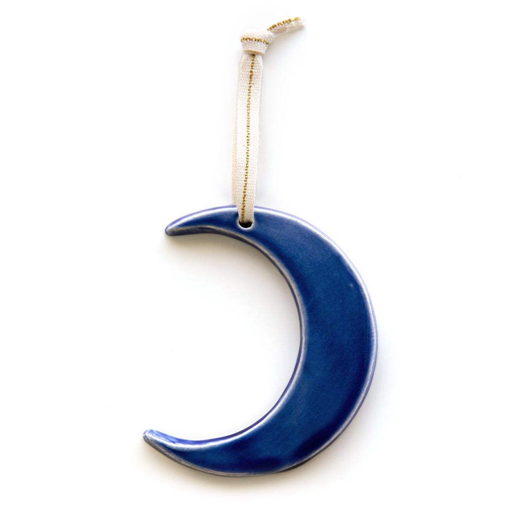 Ceramic Crescent Ornament