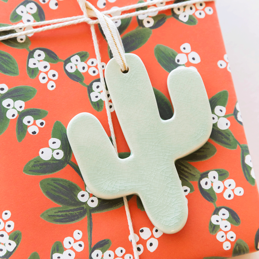 Ceramic Cactus Ornament