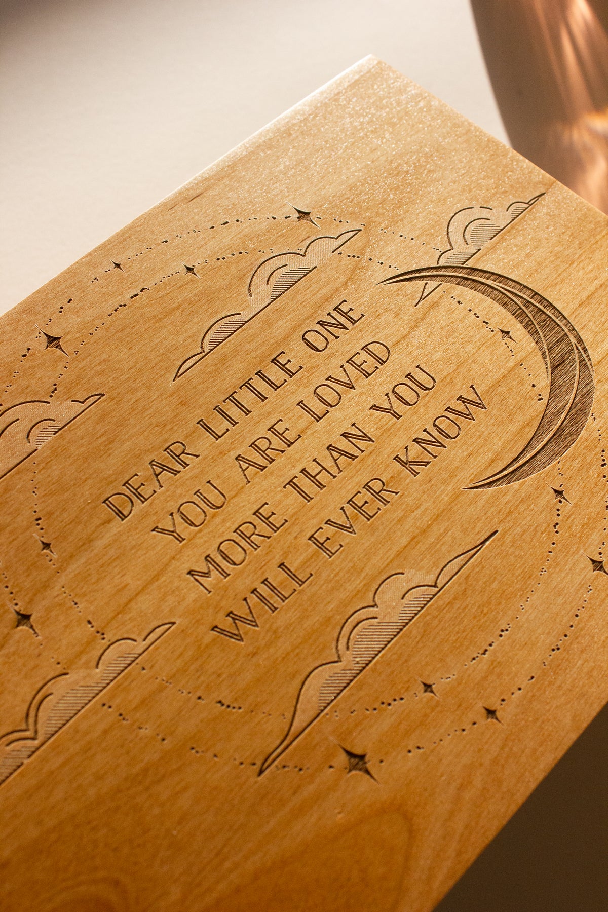 Dear Little One Wood Baby Memory Box | Hereafter