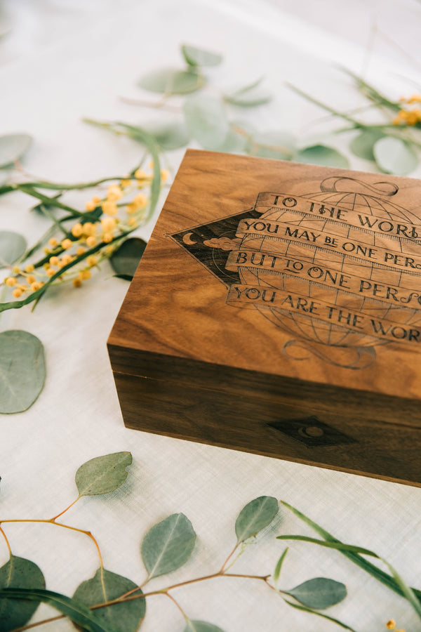 Wedding Engraved Keepsake Box