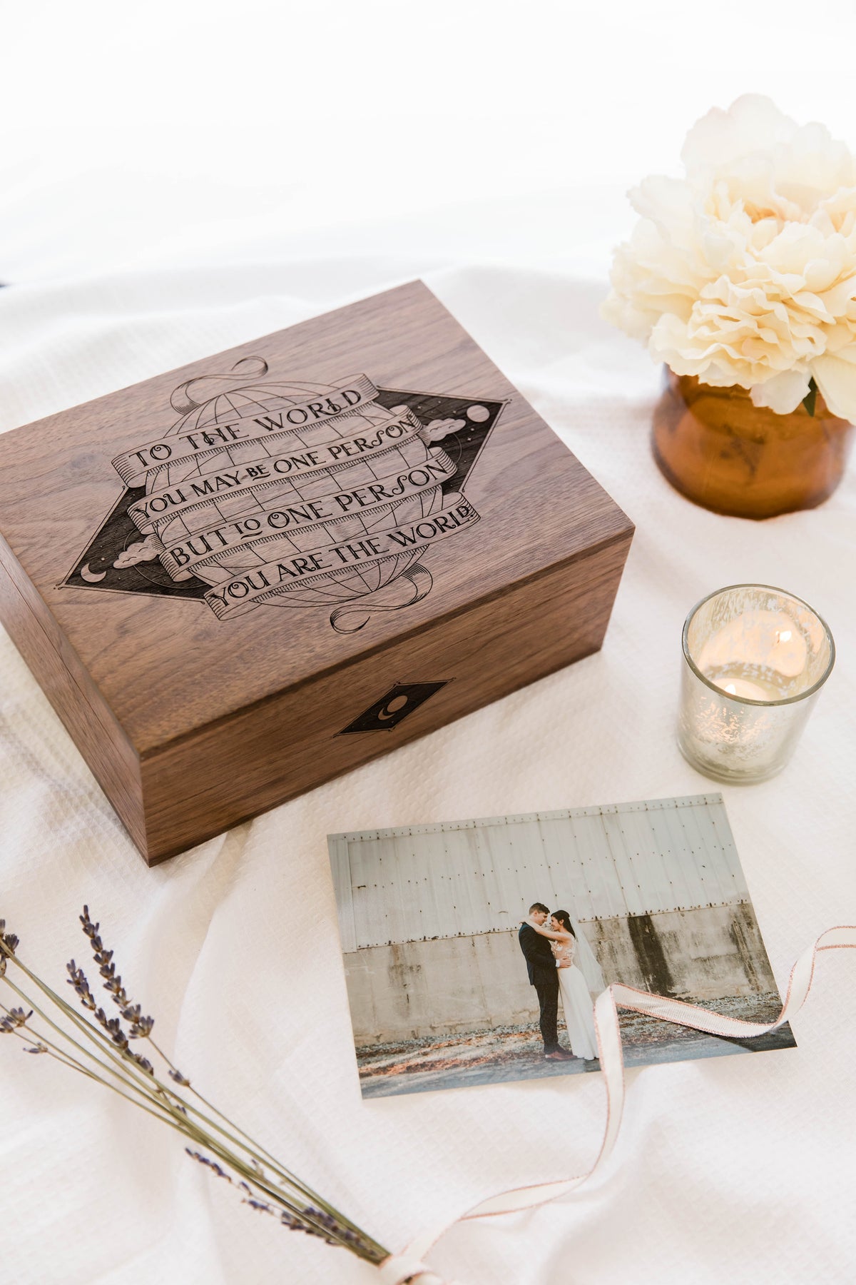 You Are The World Wood Memory Box | Hereafter