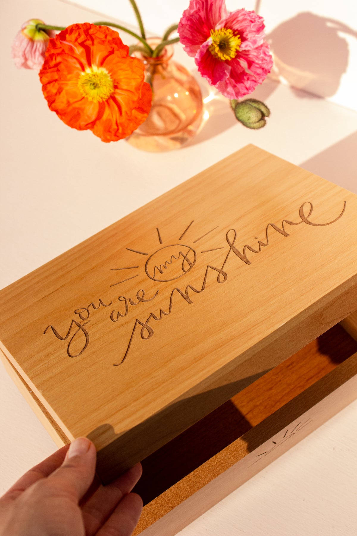 You Are My Sunshine Wood Baby Memory Box | Hereafter