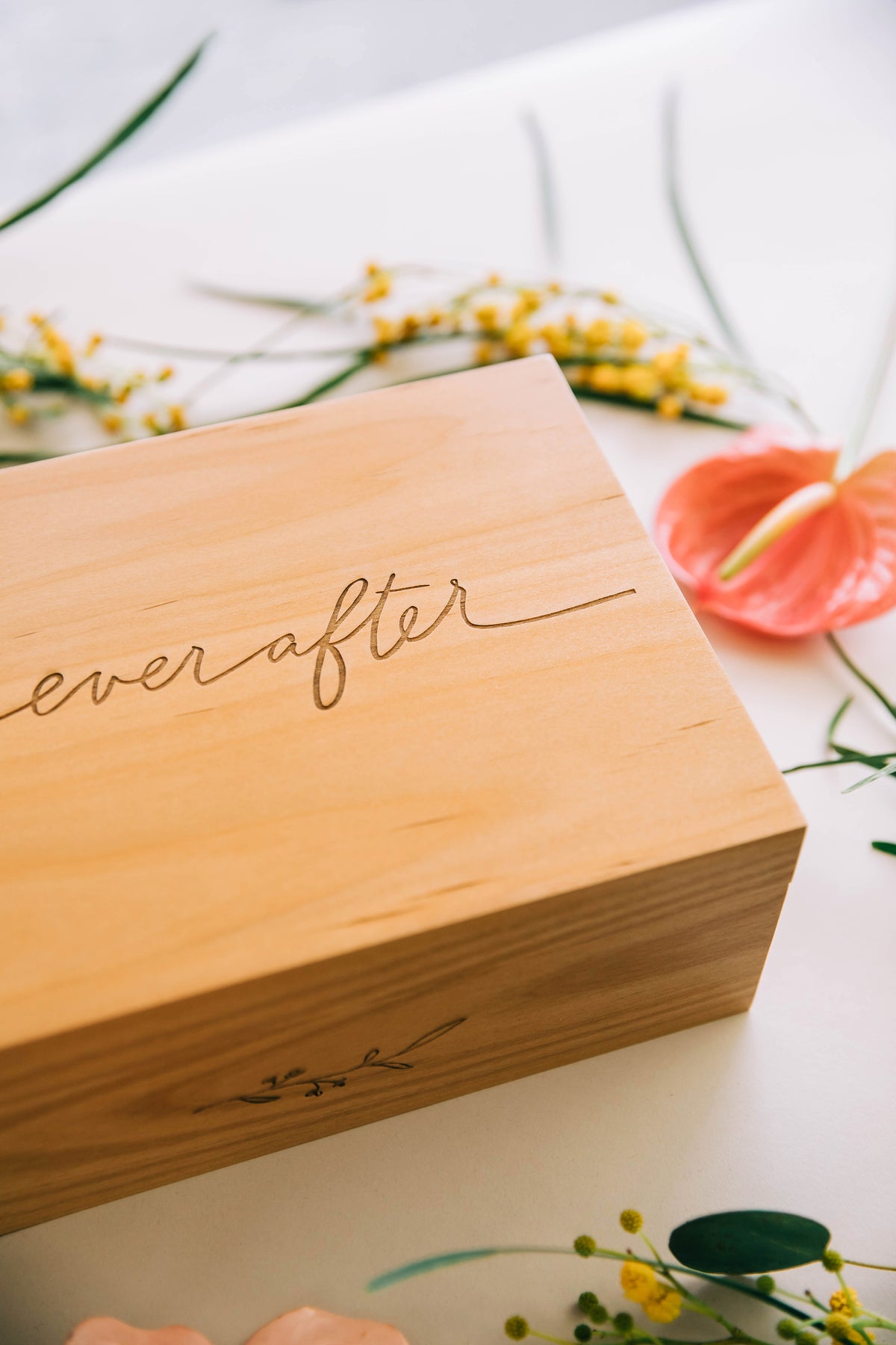 Ever After Wood Wedding Keepsake Box | Hereafter