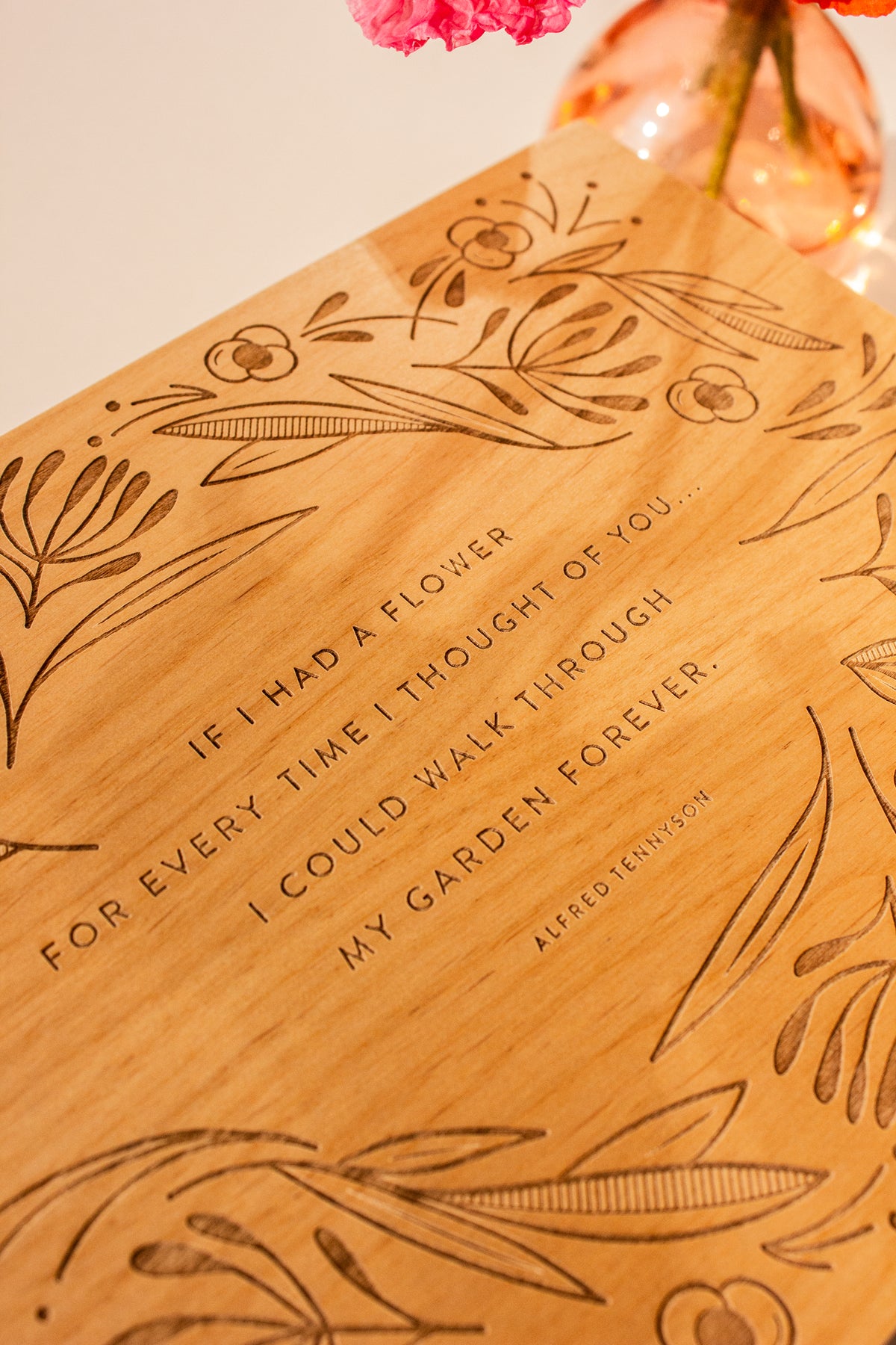 Garden of Flowers Wood Keepsake Box | Hereafter